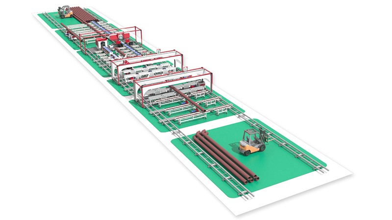 移动车间式管道预制生产线(图1)